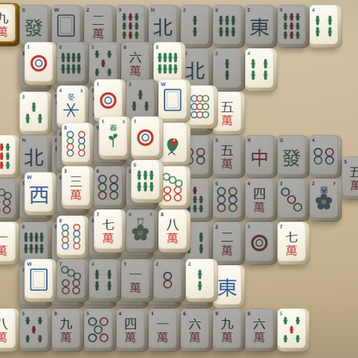 Mahjong Solitaire gameplay screenshot
